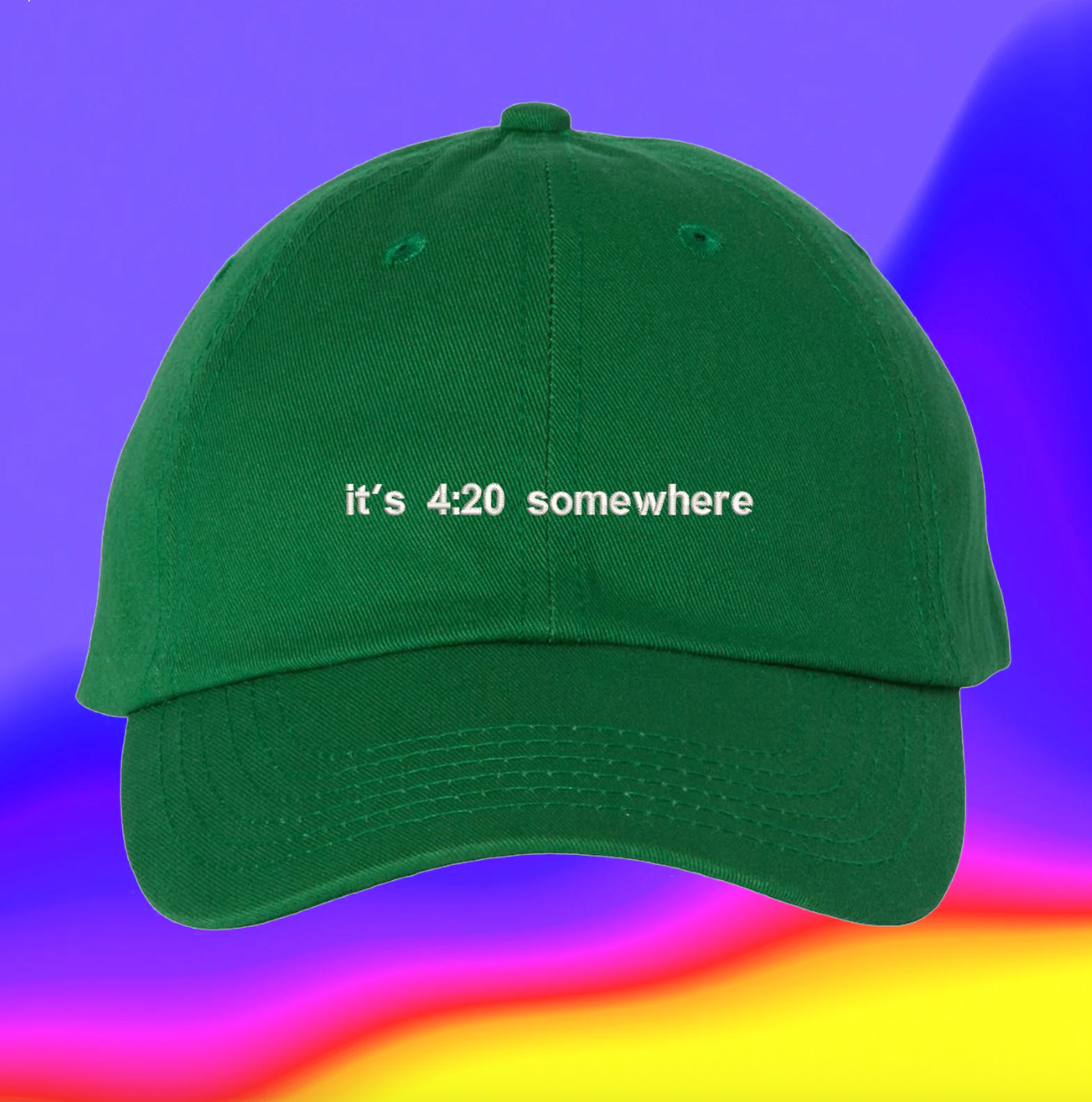 Mũ thêu “It’s 4:20 Somewhere”