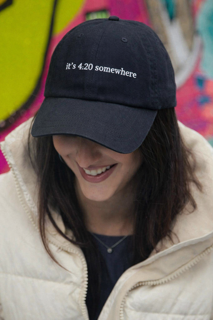 Mũ thêu “It’s 4:20 Somewhere”