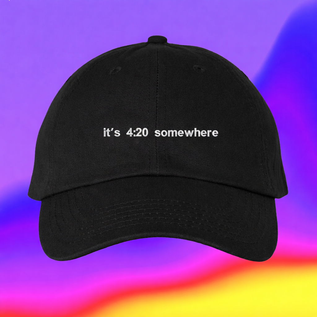 Mũ thêu “It’s 4:20 Somewhere”